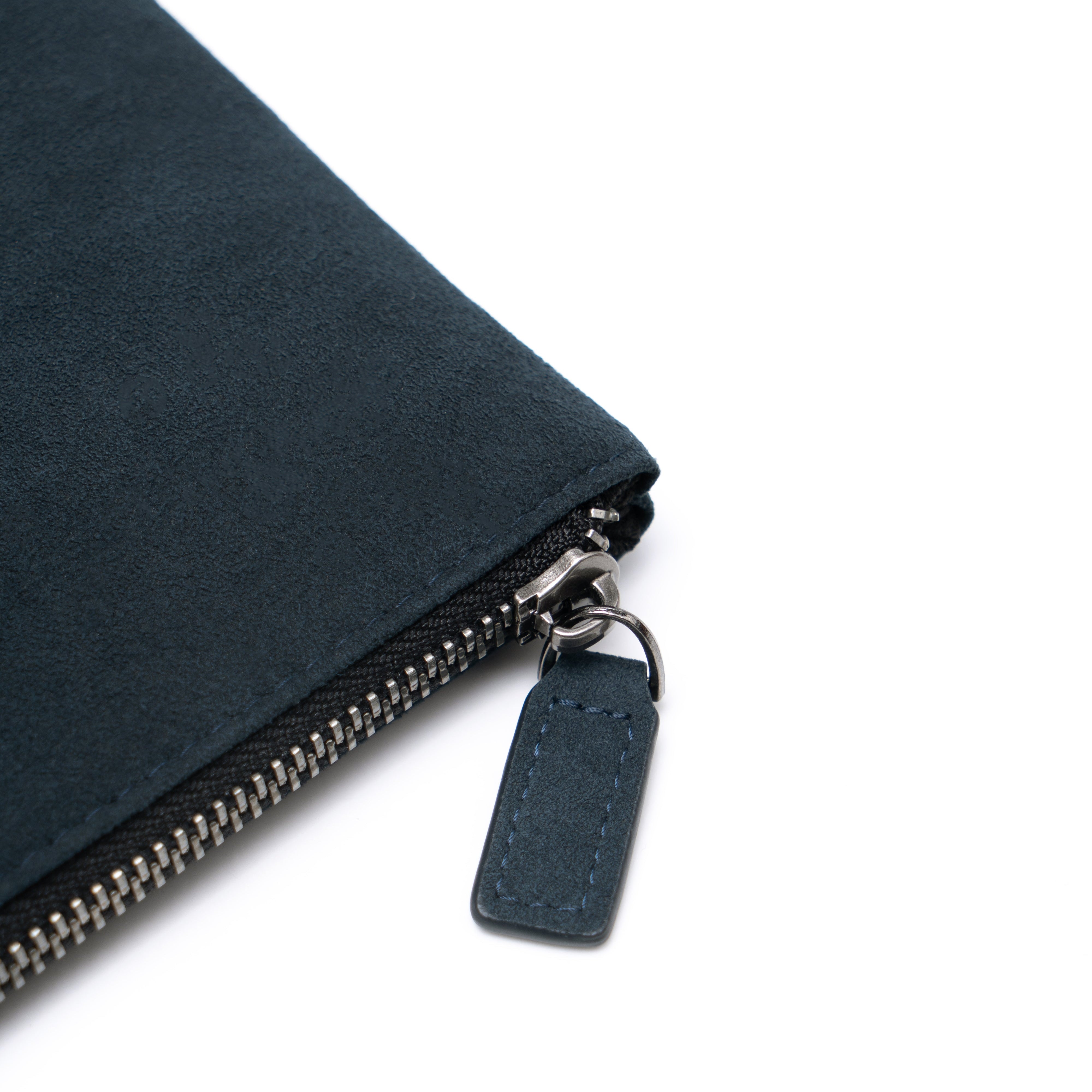 Alcantara Pouch - Navy Blue