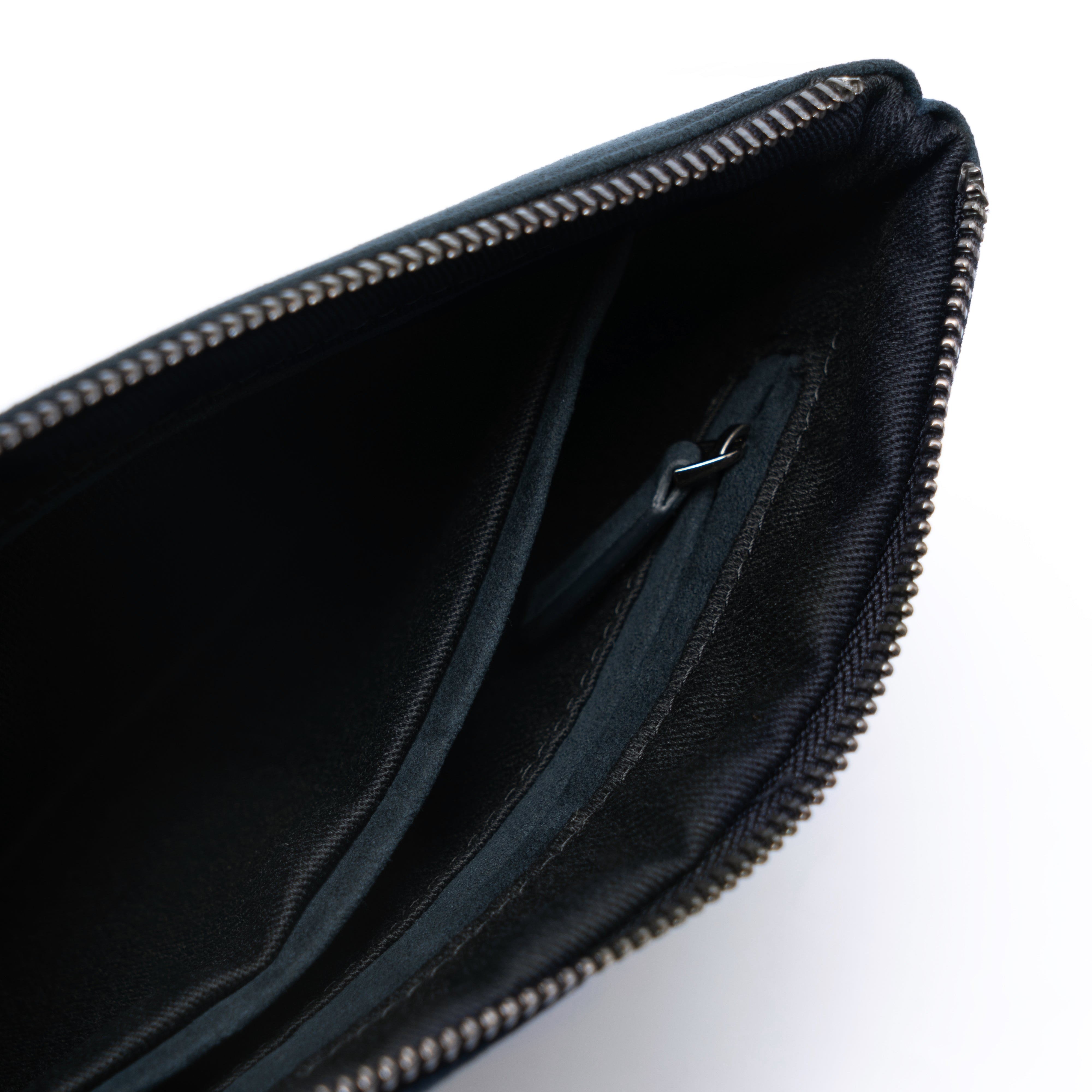 Alcantara Pouch - Navy Blue