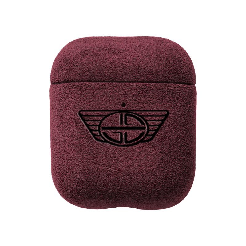 Donkervoort - AirPods 1/2 Gen Alcantara Case - Red - Alcanside