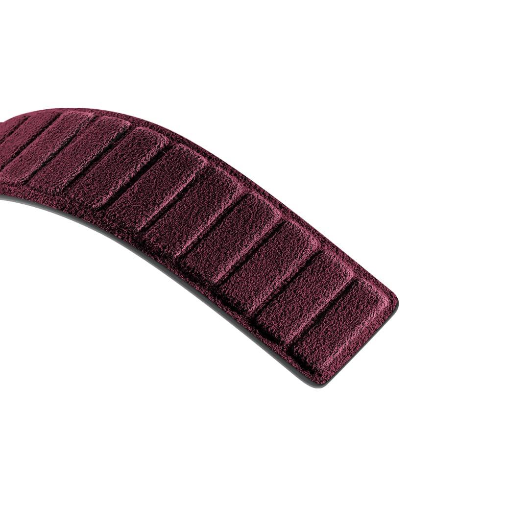 Alcantara Apple Watch Band - Wine Red - 38/40/41/42mm