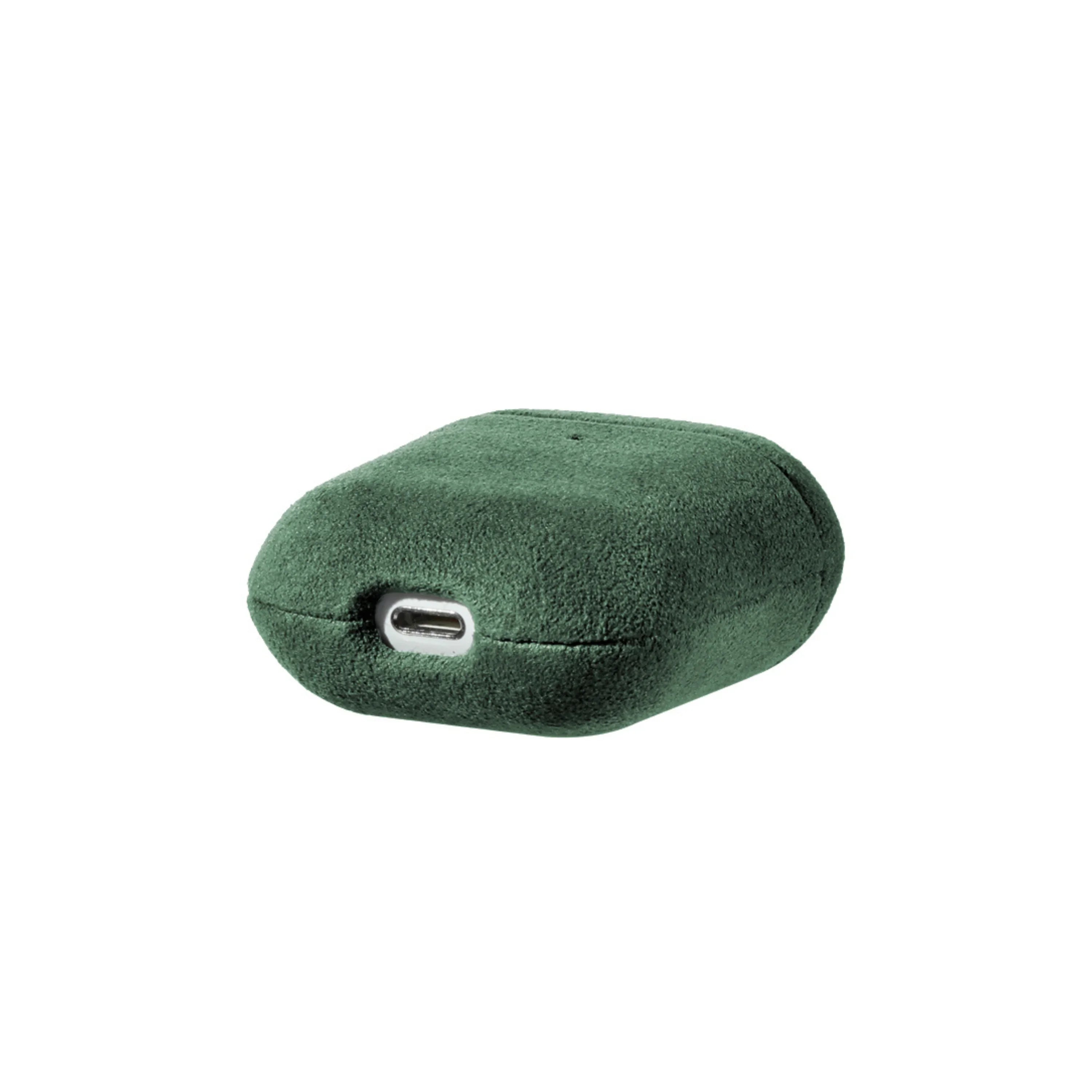 AirPods 1/2 Gen Alcantara Case - Midnight Green