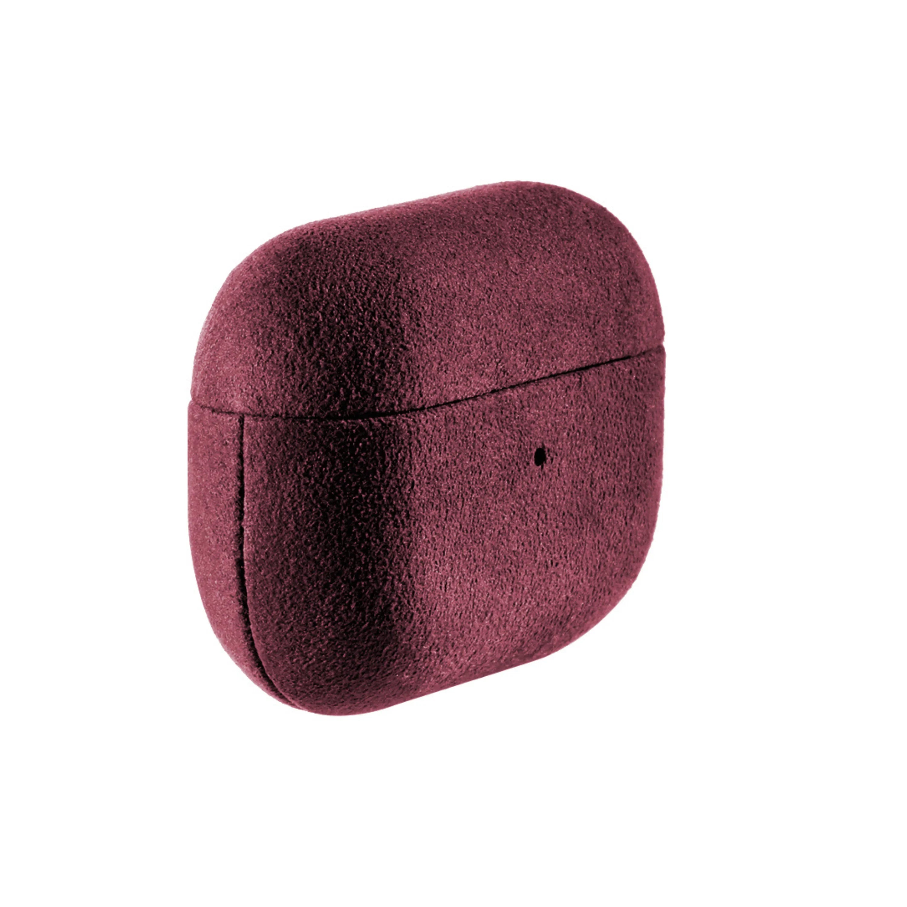 AirPods Pro Alcantara Case - Wine Red