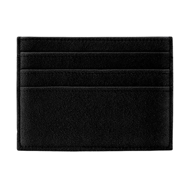 Alcantara Card Wallet - Deep Black