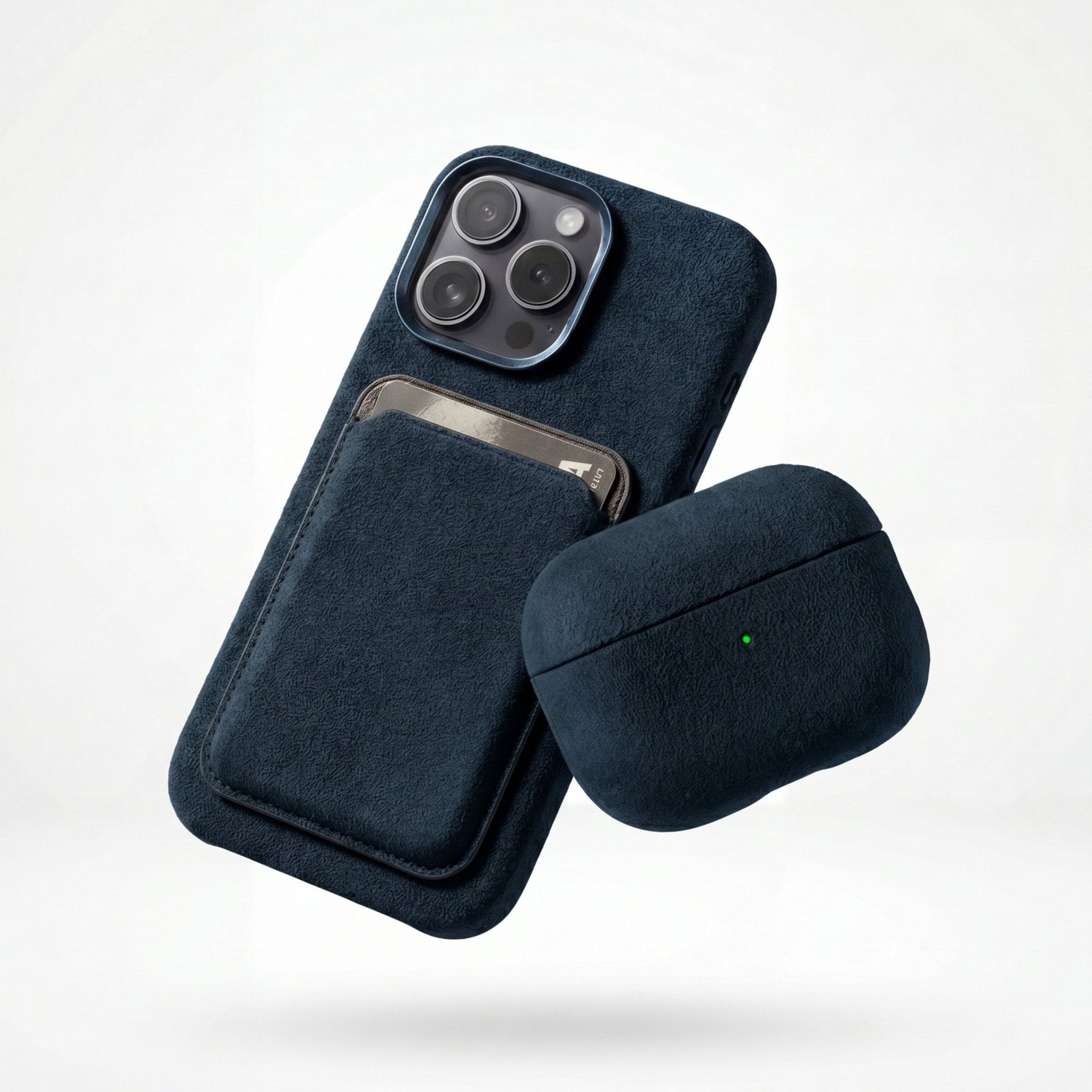 iPhone 16 Pro - Alcantara Case - Navy Blue - Alcanside