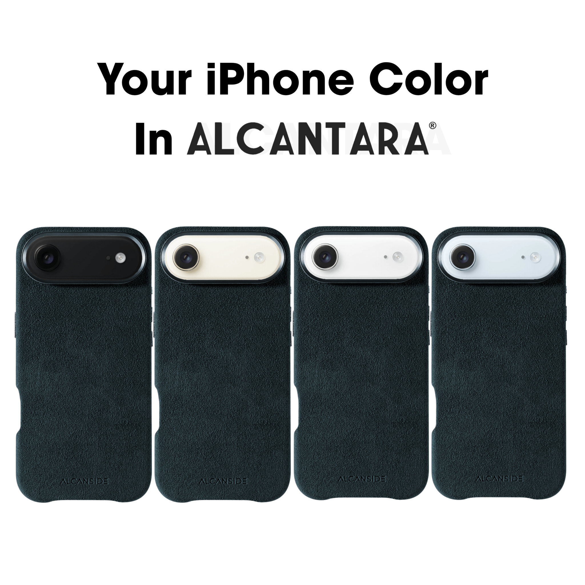 iPhone 17 Air - Alcantara Case - Navy Blue - Alcanside