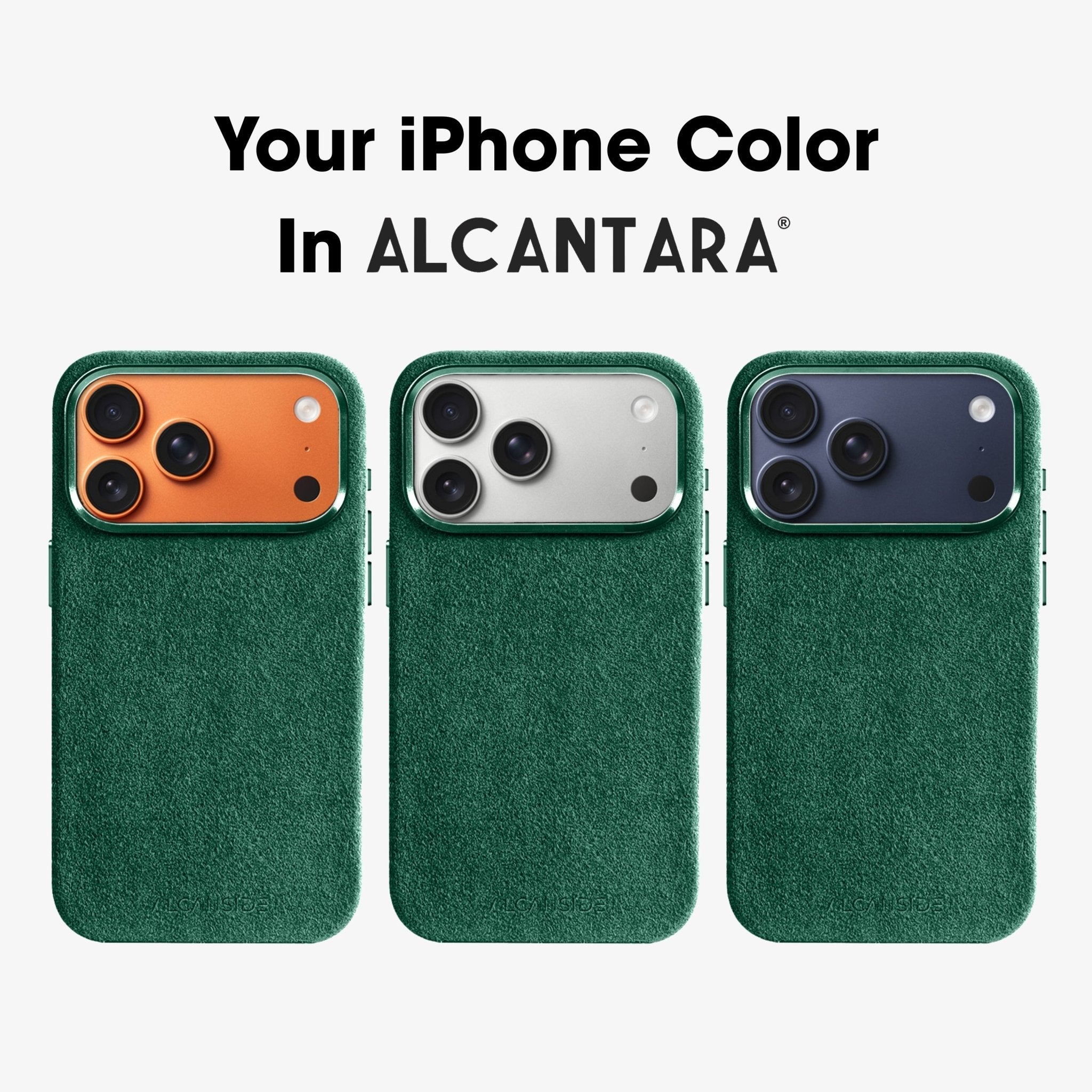 iPhone 17 Pro Max - Alcantara Case - Midnight Green - Alcanside