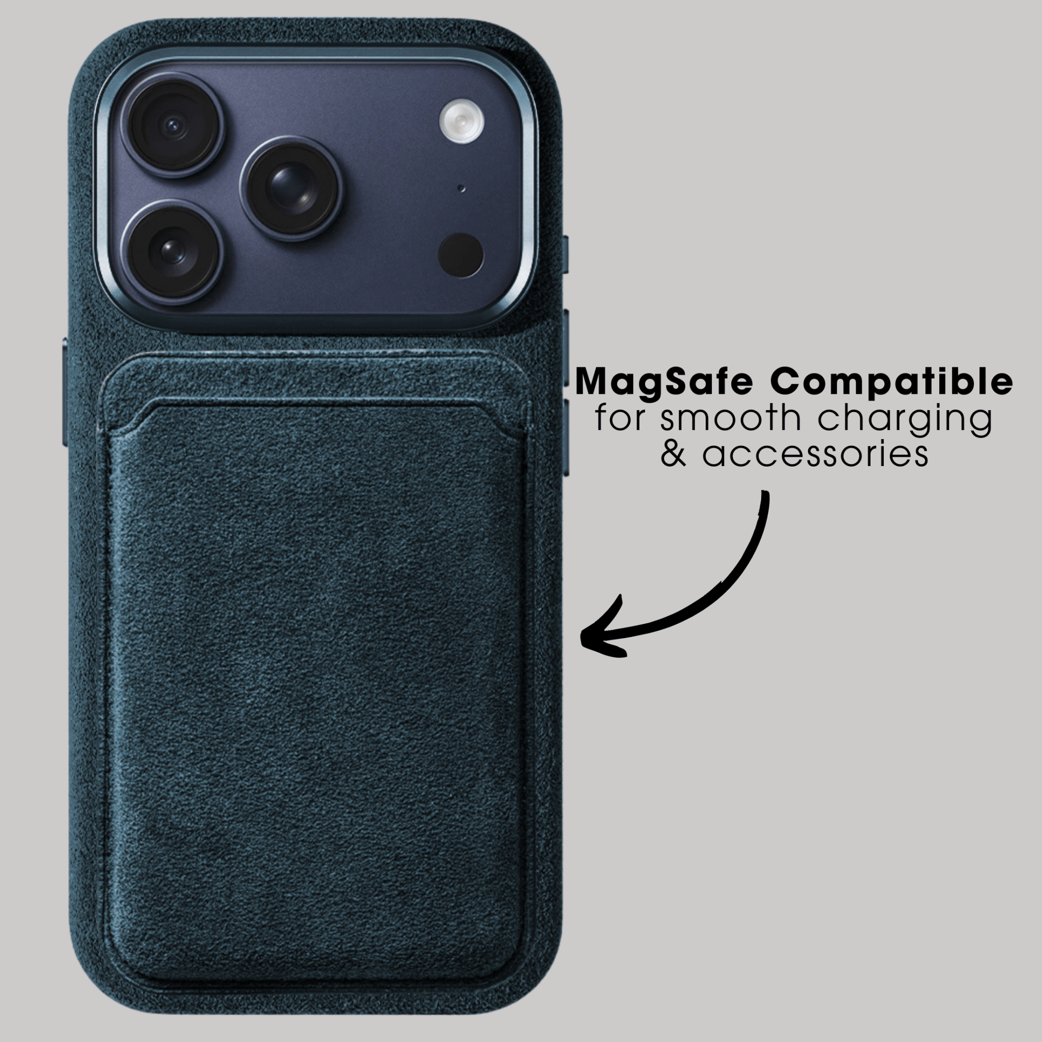 iPhone Alcantara Case - Navy Blue - Alcanside