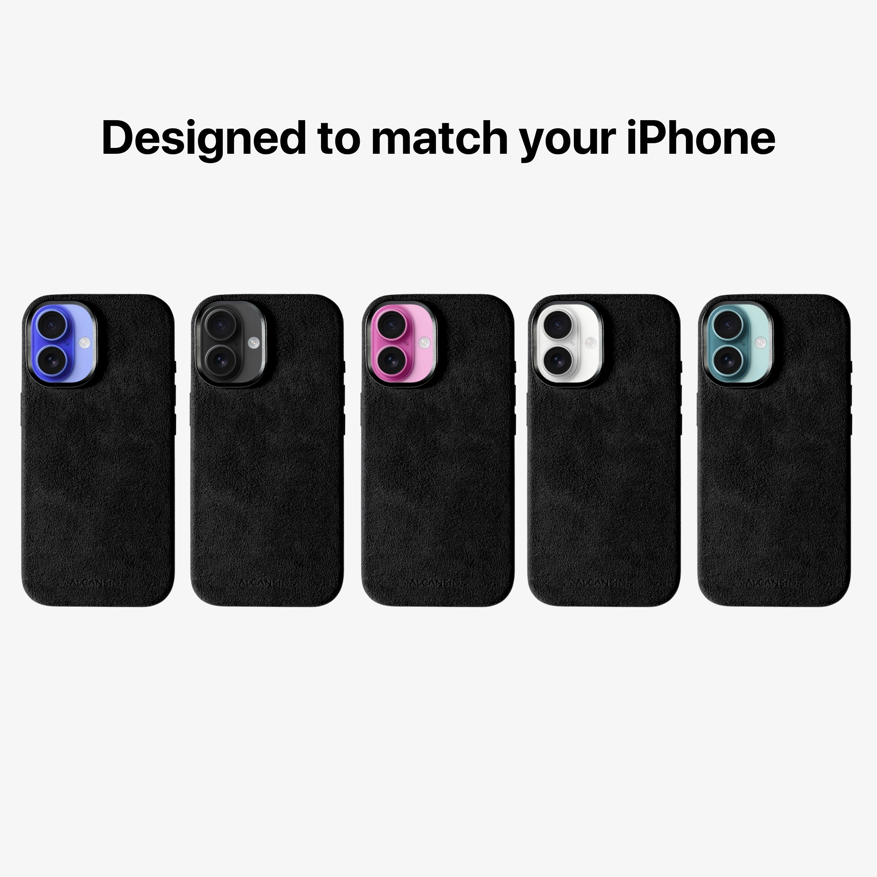 iPhone 16 - Alcantara Case - Deep Black
