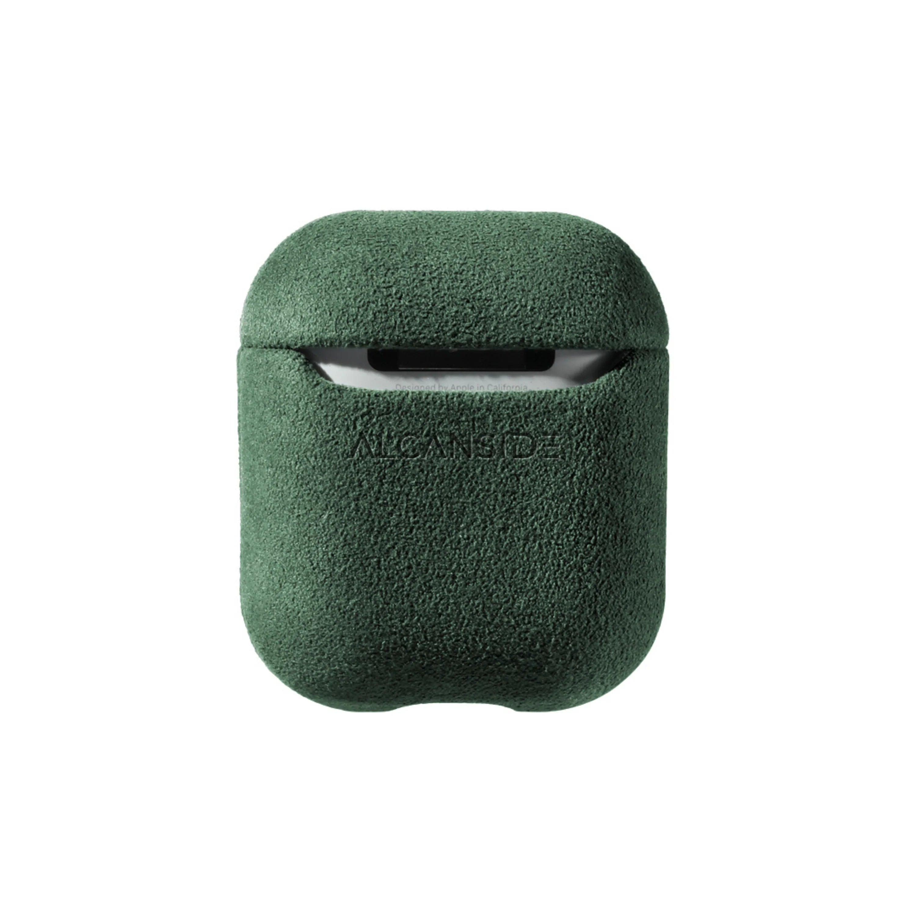 AirPods 1/2 Gen Alcantara Case - Midnight Green