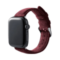 Alcantara Apple Watch Band With Buckle - Wine Red - 38/40/41/42mm