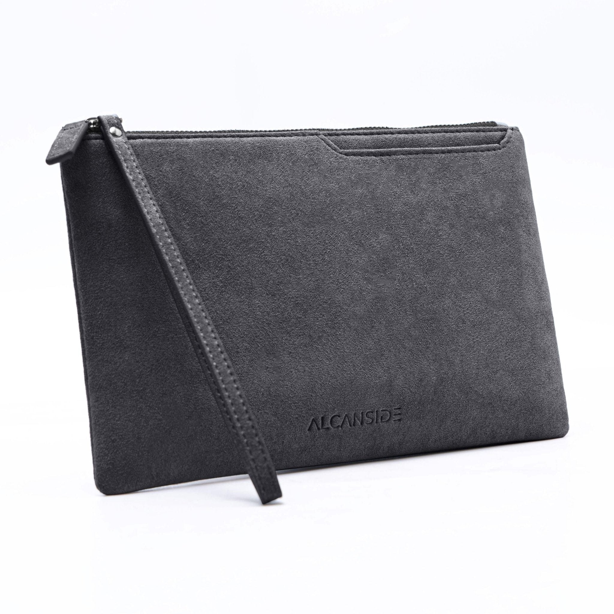 Alcantara Pouch - Space Grey - Alcanside