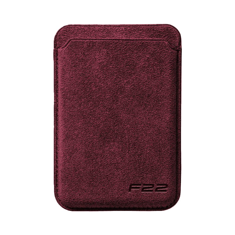 Donkervoort F22 - Alcantara MagSafe Wallet - Wine Red - Alcanside