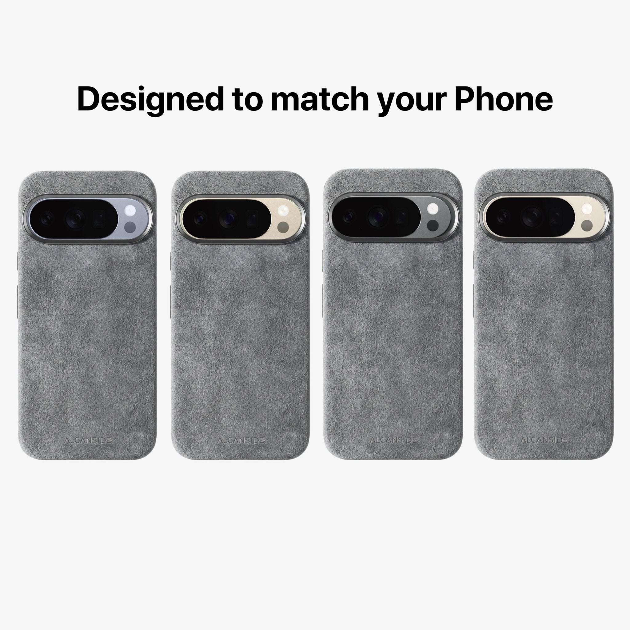 Google Pixel 10 - Alcantara Case - Nardo Gray - Alcanside