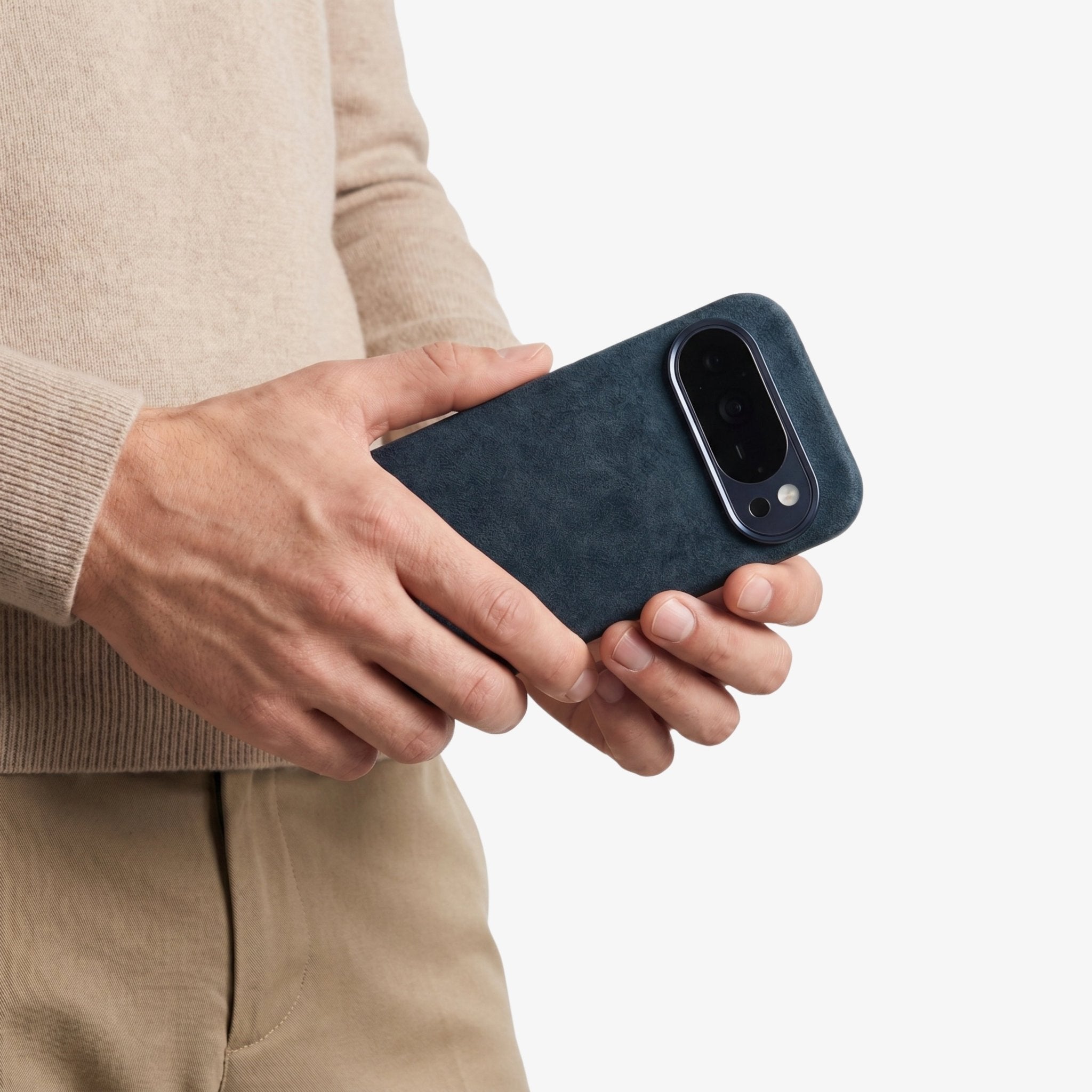 Google Pixel 10 Pro - Alcantara Case - Navy Blue - Alcanside