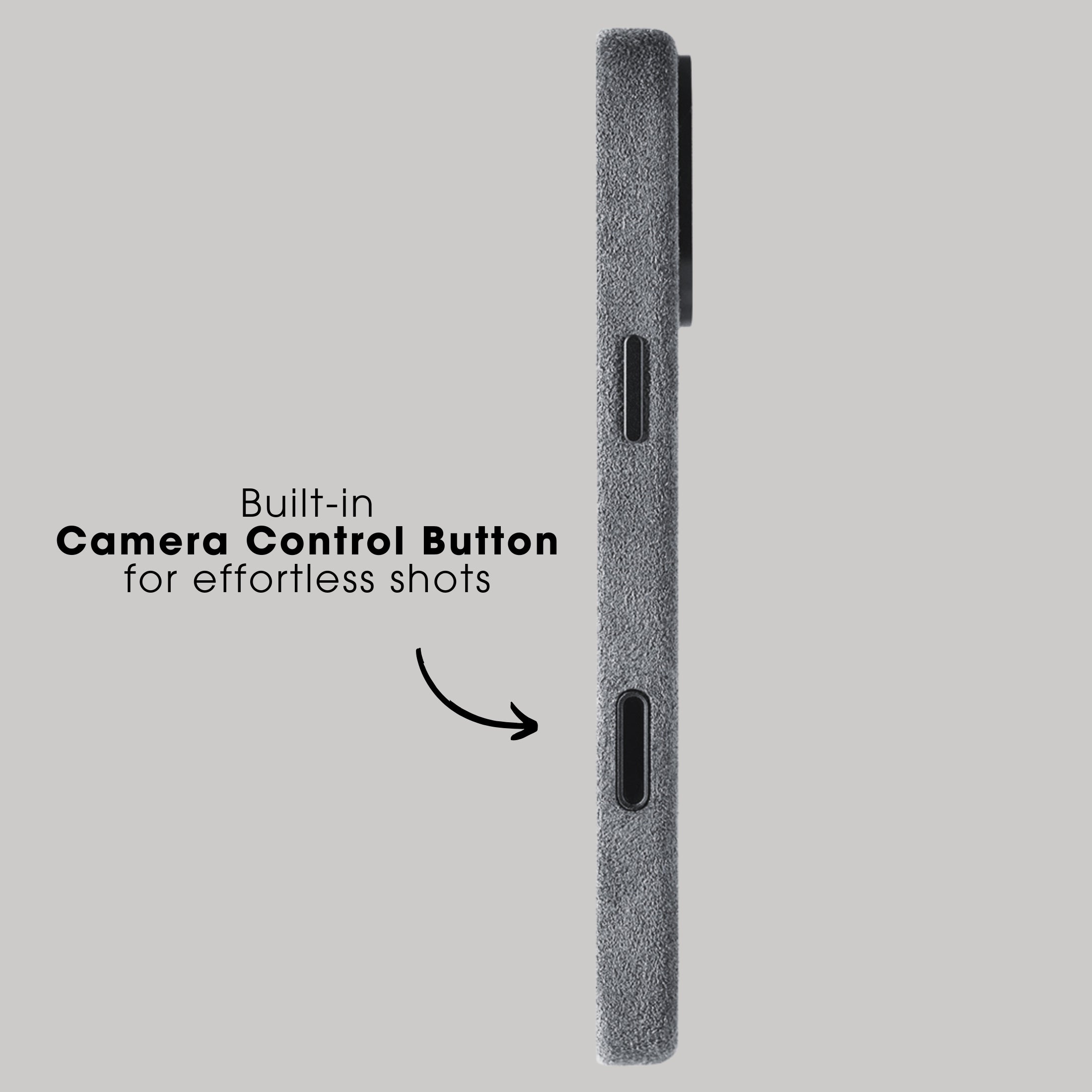 iPhone Alcantara Case + Magsafe Wallet - Nardo Gray