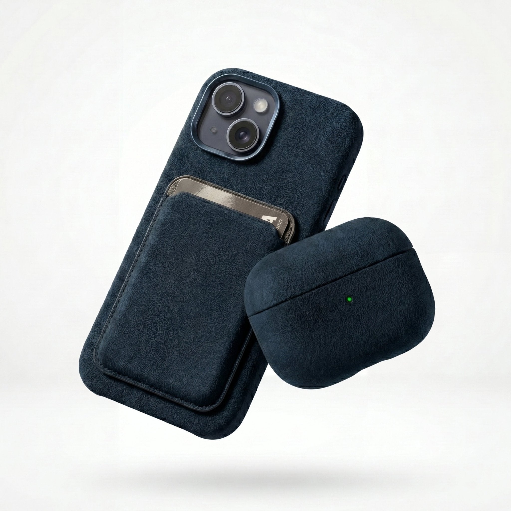 iPhone 16 - Alcantara Case - Navy Blue - Alcanside