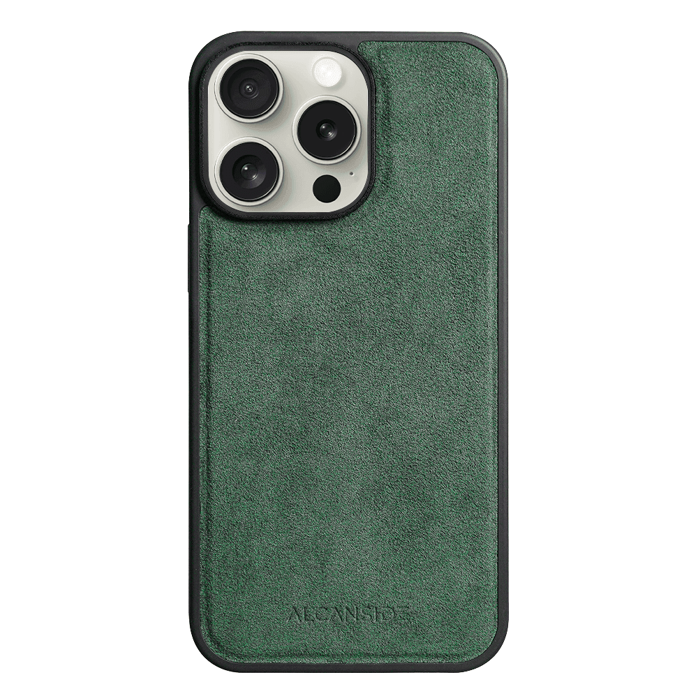 iPhone 16 Pro Max - Alcantara Back Cover - Midnight Green - Alcanside