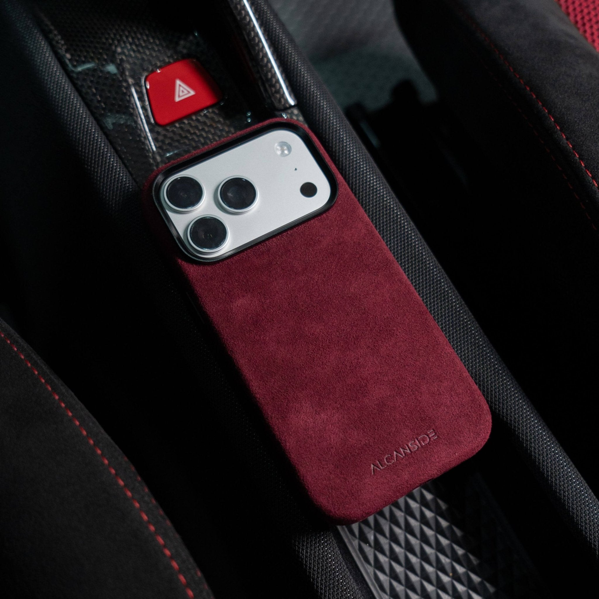 iPhone 17 Pro Max - Alcantara Case - Wine Red - Alcanside