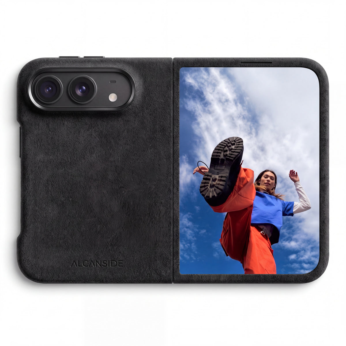 iPhone Duo - Alcantara Case - Deep Black