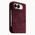 iPhone Duo - Alcantara Case - Wine Red