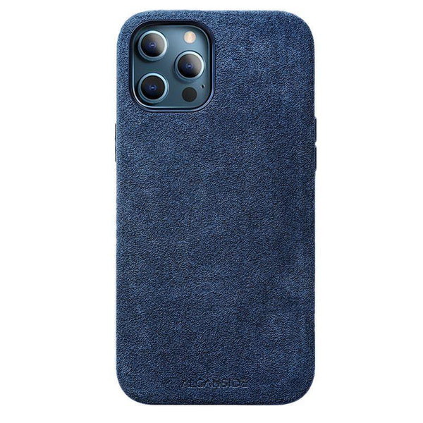 iPhone 12 & 12 Pro - Alcantara Case - Ocean blue